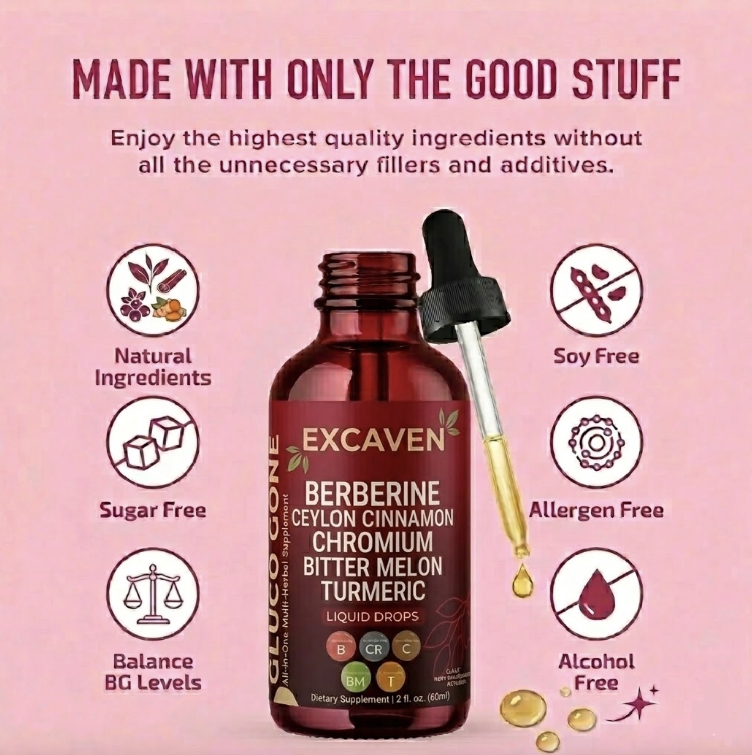 Berberine + Ceylon Cinnamon Regulator Drops (60mL)