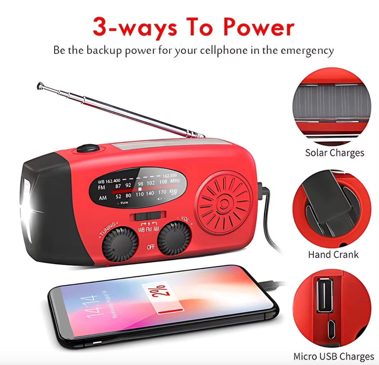 Excaven Emergency Portable Radio