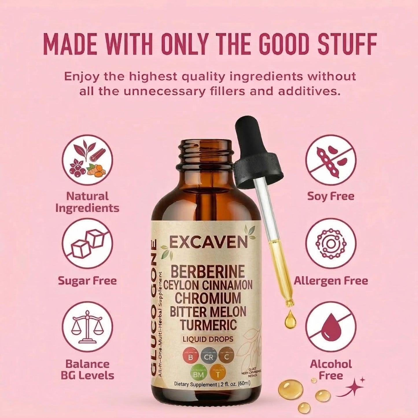 Berberine + Ceylon Cinnamon Regulator Drops (60mL)